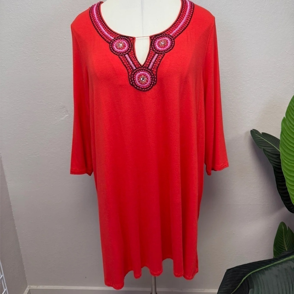 Avenue Beaded Dress - New - Size 26/28